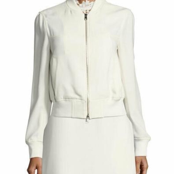 Theory Daryette ribbed knit trimmed crepe jacket S - Picture 7 of 7
